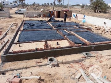 Première étape chantier en cours en zone Touristique -                            Sale
                           Notre Chantiers Djerba
